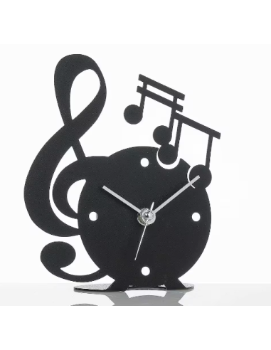 Orologio da tavolo Musica nero Arti e Mestieri | Diamante Rosa