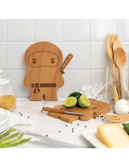 TAVOLA NINJA - Tagliere e Coltello 🐱‍👤