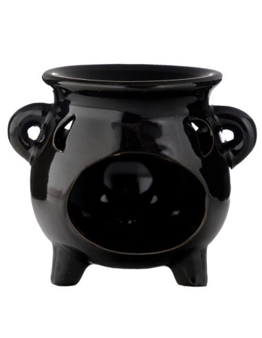 Bruciatore per essenza wax melt Calderone Nero