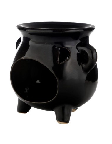 Bruciatore per essenza wax melt Calderone Nero