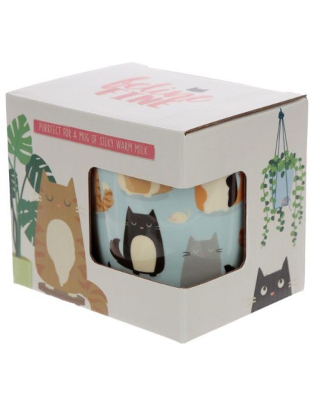 Tazza in porcellana Gatti Feline Fine