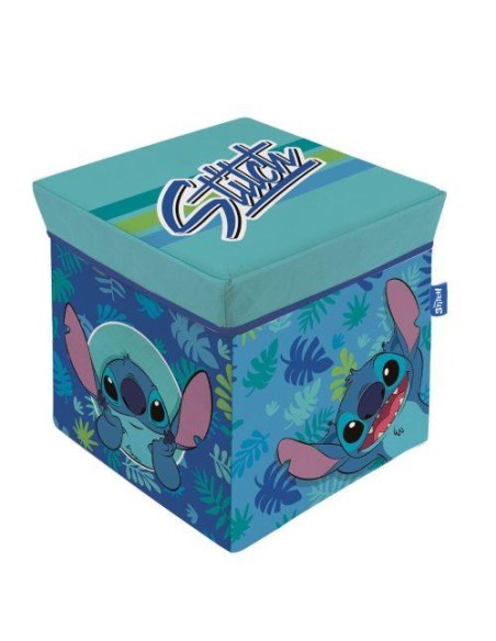 Organizza con STITCH: Pouff Contenitore per la Tua Stanza!