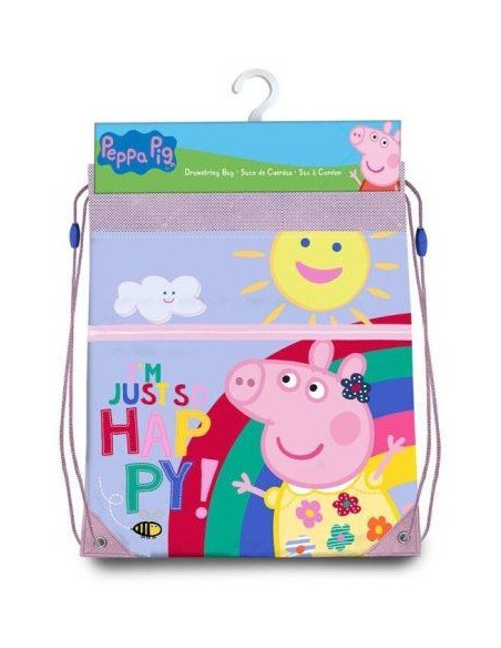 Borsa sportiva 30x40cm PEPPA PIG Rainbow