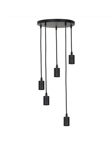 Lampada a sospensione  5L Ø35x117,5 cm BRANDON matt black