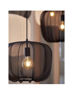 Lampada a sospensione Ø40x30 cm PLUMERIA black 2