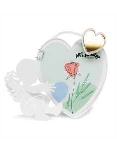 Portafoto Angioletto bianco con applicazione 2 varianti (1pz) - Arti e