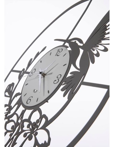 ARTI E MESTIERI Orologio da muro Colibrì 45cm fango-avorio