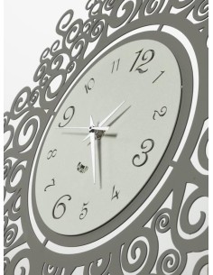 ARTI E MESTIERI Orologio Fonte della Vita 50cm fango avorio 2