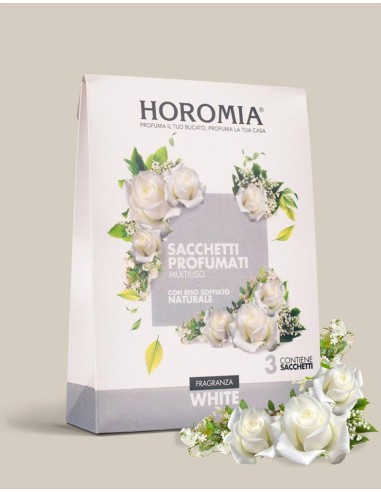 WHITE Sacchetti profumati 3pz multiuso Horomia