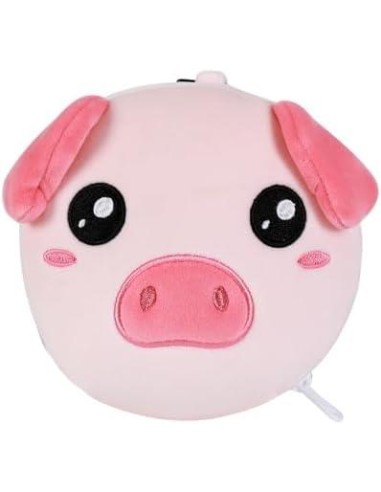 iTOTAL Cuscino da viaggio con mascherina PIGGY 🐷 | Diamante Rosa