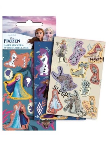 Set stickers olografici 10pz Frozen | Diamante Rosa