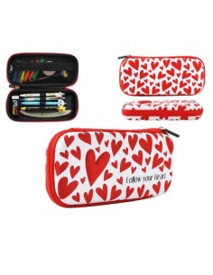 iTOTAL Astuccio rigido 3D FOLLOW YOUR HEART Cuori