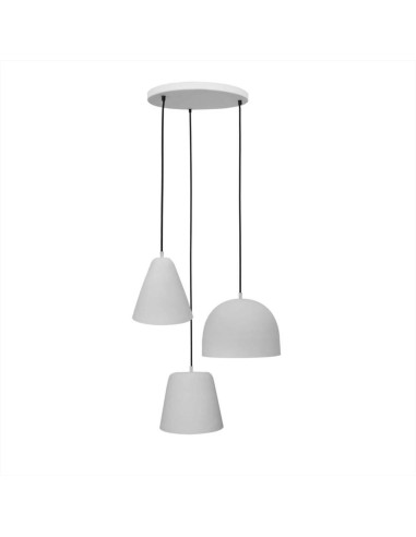 Lampada a sospensione 3L Ø40x145 cm SPHERE matt white