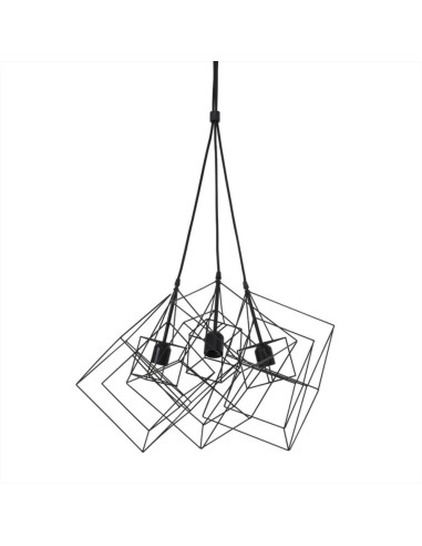 Lampada a sospensione 3L 25x25x26 cm KUBINKA matt black