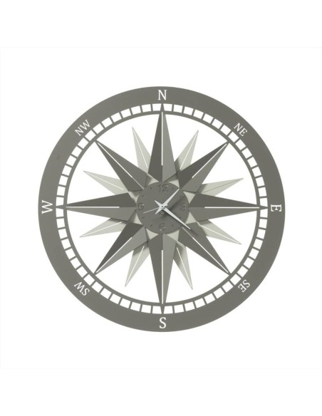 ARTI E MESTIERI Orologio da muro Bussola 45cm avorio fango
