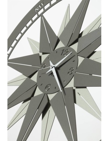 ARTI E MESTIERI Orologio da muro Bussola 45cm avorio fango