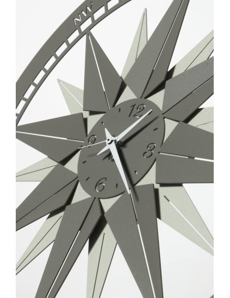 ARTI E MESTIERI Orologio da muro Bussola 45cm avorio fango