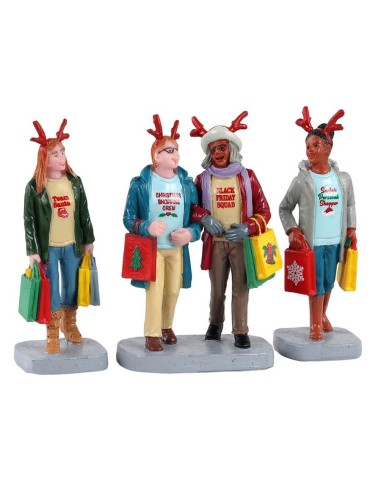 Girls Christmas Shopping Trip - Set 3pz 12026 Lemax