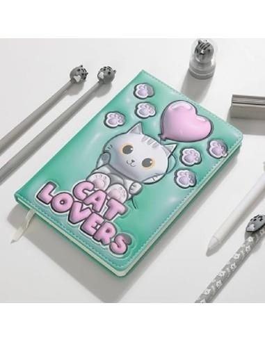 iTOTAL Agenda A5 squishy 3D GATTO BIANCO