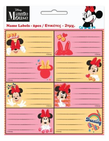 Set etichette adesive 16pz MINNIE Wink