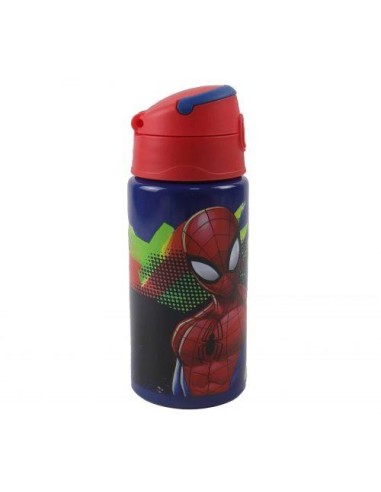 Borraccia in alluminio con cannuccia 500ML SPIDERMAN Splotch