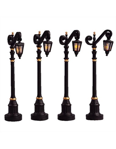 Colonial Street Lamp - Set 4pz 54313 Lemax