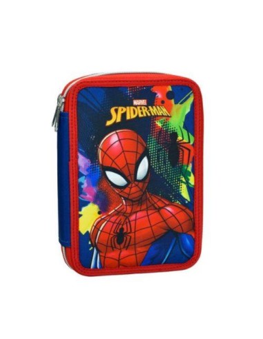 Astuccio 2 scomparti SPIDERMAN Splotch con cancelleria