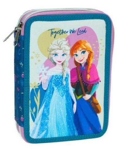 Astuccio 2 scomparti FROZEN Adventure con cancelleria