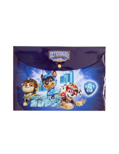 Cartella portadocumenti con bottone A4 PAW PATROL Power Up