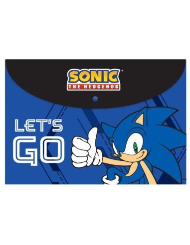 Cartella portadocumenti con bottone A4 SONIC The Hedgehog