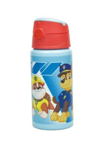 Borraccia in alluminio con cannuccia 500ML PAW PATROL