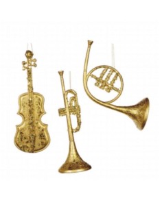 GOODWILL Strumento musicale dorato con glitter - 3 modelli