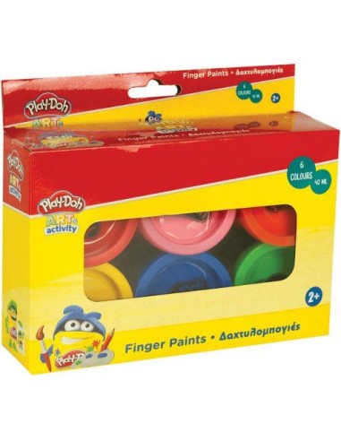 Pittura a dita - Finger Paint 6pz PLAY DOH ART