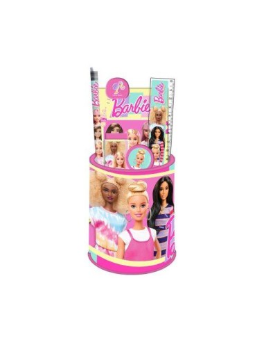 Set 7pz cancelleria BARBIE Happy Thoughts