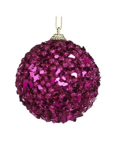 Pallina con glitter e pajette fucsia Goodwill