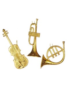 GOODWILL Strumento musicale 10cm dorato - 3 modelli