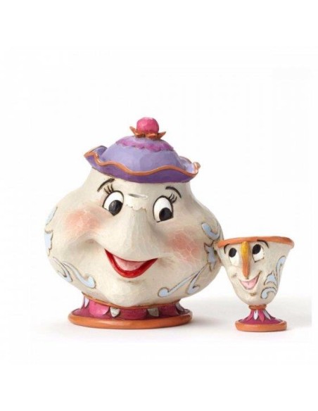 Statuina Mrs Potts e Chip 4049622 Disney Traditions
