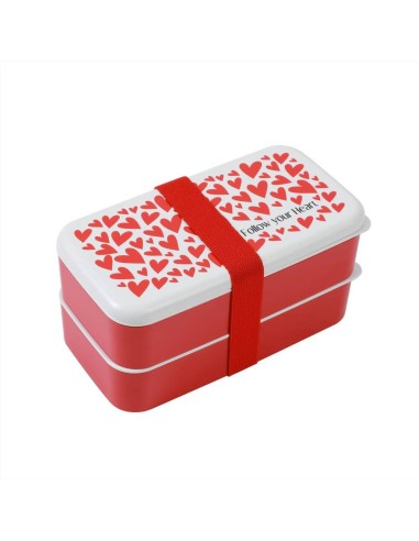 iTOTAL Lunch box portapranzo FOLLOW YOUR HEART Cuori