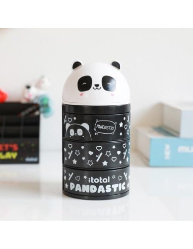 iTOTAL Organizer verticale PANDA 🐼 | Diamante Rosa