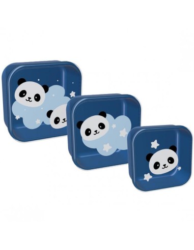 iDRINK Set 3pz Porta pranzo - Panda