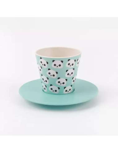 Set tazzina con cucchiaino e piattino caffè 90ml PANDA