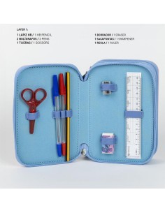 Astuccio 3 Scomparti LILO & STITCH con colori GIOTTO 2