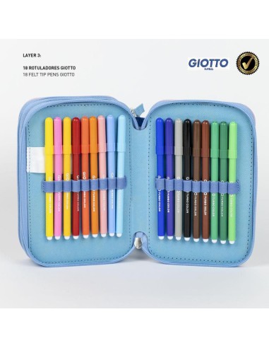 Astuccio 3 Scomparti LILO & STITCH con colori GIOTTO