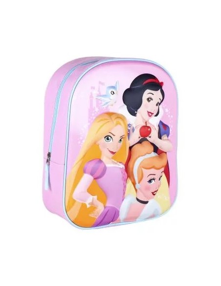 Zainetto 3D h31cm Principesse Disney | Diamante Rosa