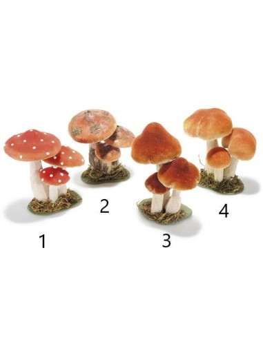 Trio Funghi Autunnali H15cm 🍂🍄 4 varianti