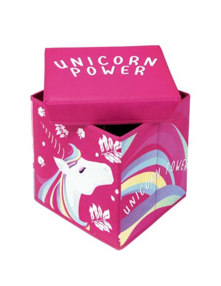 Pouff Contenitore UNICORNO: Organizza il Tuo Magico Regno!