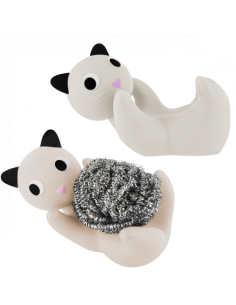 Porta Spugna Gatto Bianco