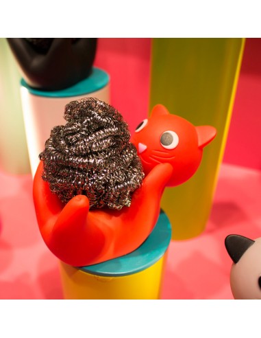 Porta Spugna Gatto Rosso