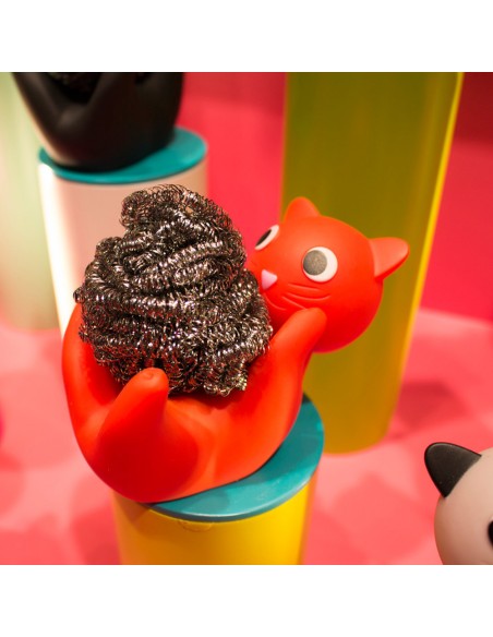 Porta Spugna Gatto Rosso