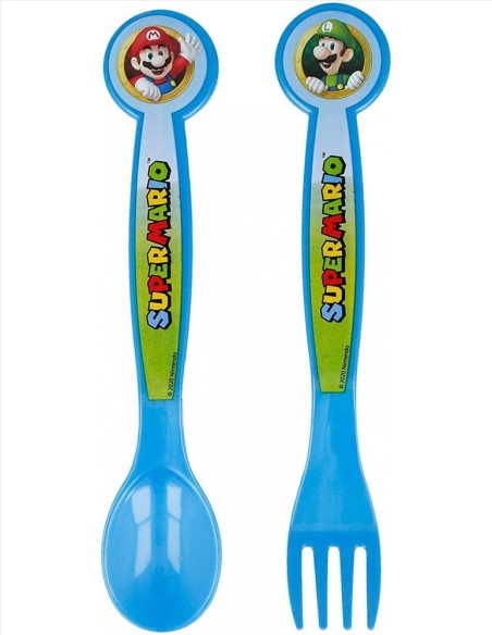 Set 2 posate Super Mario | Diamante Rosa